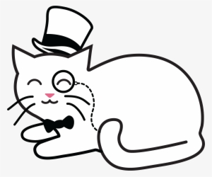 Fancy Cat Sticker - Cat