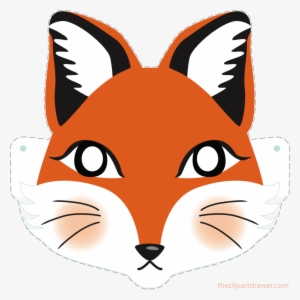 Mask Clipart Kitten Mask Clip Art - Fox Face Mask Outline