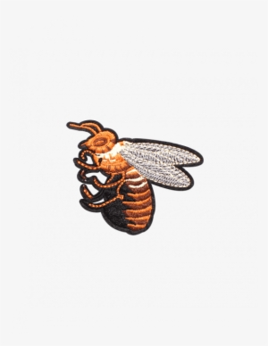 Bee Iron On Patch - Bee Patch Png