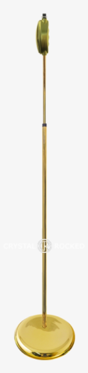 One Hand Microphone Stand 24ct Gold - Gold Microphone Stand