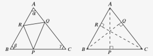 Triangle Abc With Angles Alpha, Beta, Gamma Respectively - Find Area Of A Triangle Within A Triangle