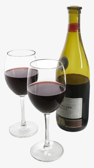 Wine Bottle And Glass Png - Wine And Glasses Png