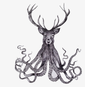Banner Black And White Download Paper Illustrator Illustration - Deer Drawing Pen