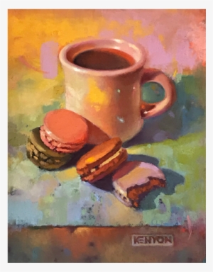 Liz Kenyonfine Art Pastel Painting - Coffee Cup