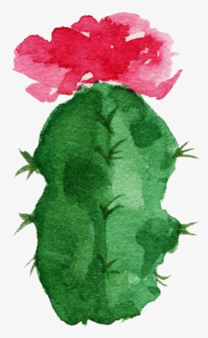 Paper Cactaceae Watercolor Painting Succulent Plant - Succulent Aesthetic Cactus Cactus Watercolor Png