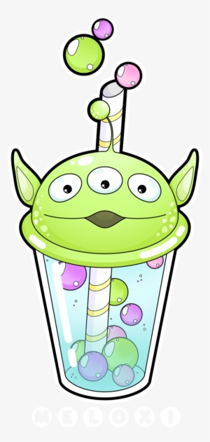 Alien Bubble Tea [commissions Open] By Meloxi - Kawaii Bubble Tea Png