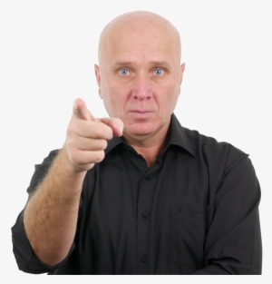Man Pointing Finger Png Free Download - Man