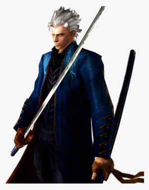 Vergil Devil May Cry Png Png Free Download - Devil May Cry Vergil Cosplay Wig