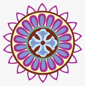 Png Coloured - Rangoli Clipart Transparent