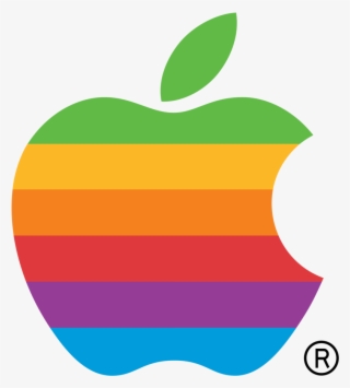Apple-rainbow - Rainbow Apple Logo Png