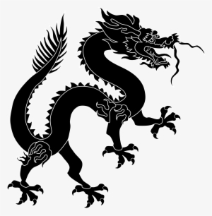 Chinese Dragon - Chinese Dragon Silhouette Png
