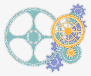 Gear Color Computer Icons Sprocket Orange - Colored Gears Png