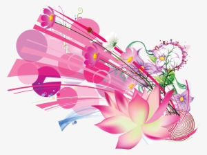 Pink Floral Vector Png