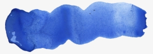 52 Blue Watercolor Brush Stroke Png Transparent Vol - Pillow