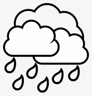 Tear Drop Graphic - Clip Art Rain Cloud