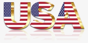 This Free Icons Png Design Of Usa Flag Typography Gold
