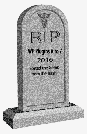 Rip Wp Plugins A To Z - Tombstone Vector