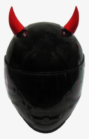 Red Helmet Devil Horns Larger Image - Superbike Helmet With Horns