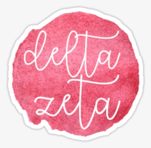Delta Zeta Watercolor By Raisedwright - Needlework