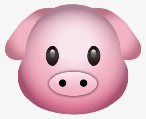 Download Pig Icon This Adorable Pink Head - Pig Emoji Png