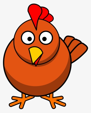 French Fries Clipart Chicken - Chicken Cartoon Transparent Background