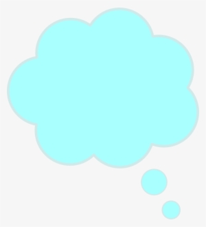 Cloud Bubble Clip Art At Clker - Blue Thought Bubble Jpg