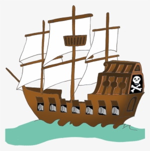 Clipart Png Ship - Pirate Boat Clipart Png