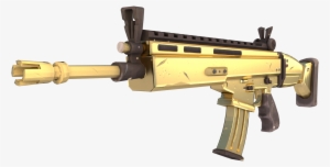 Fortnite Battle Royale Weapon Firearm Fn Scar - Fortnite Golden Scar Png