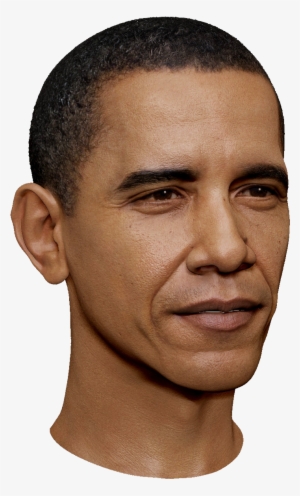 Obama Head Png - Barack Obama Face Transparent