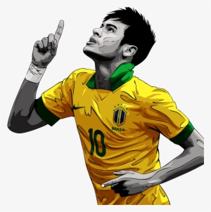 Neymar Drawing - Support Brazil World Cup 2018