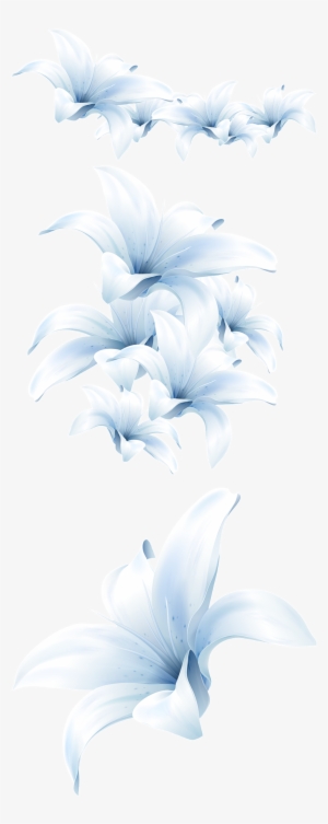 Elegant Watercolor Flowers Transparent - Lily