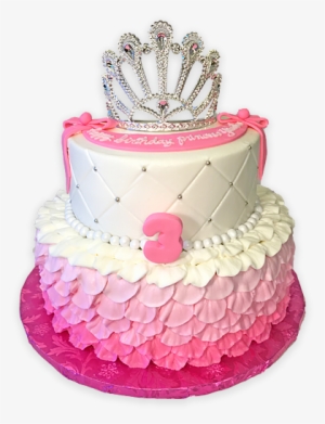 Princess Custom Birthday Cake With Crown - Hands On Design Cakes
