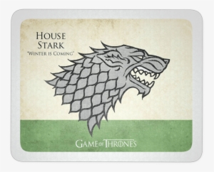 Game Of Thrones The North Remembers House Stark Mousepad - Game Of Thrones Glass Poster The North Remembers