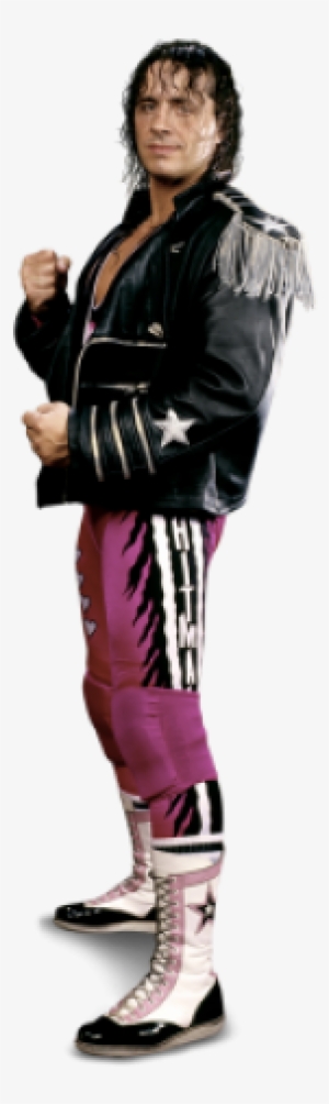 Leather Rider Bret Hart Hit Men Style Leather Jacket - Official Wwe Bret Hart Hard Back Case