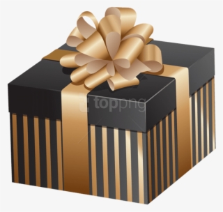 Elegant Gift Box Png - Gold Gift Box Png
