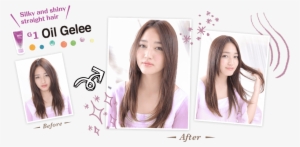 silky and shiny straight hair g1 oil gelee - oil