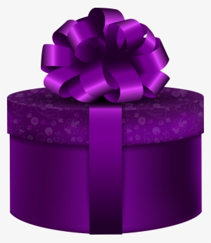 Visit - Purple Gift Clip Art