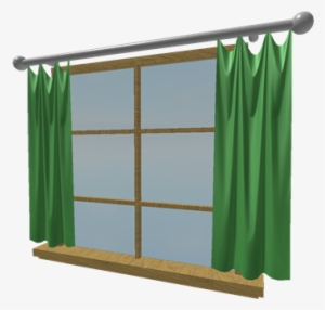 Bright Green Wooden Frame Window - Portable Network Graphics