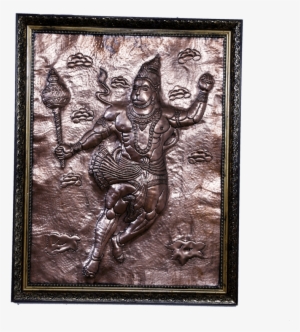 Buy Copper Art Vastu Lord Hanumana With Wooden Frame - Art