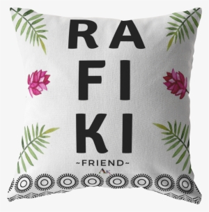 Rafiki Friend Swahili Pillow - Swahili Language