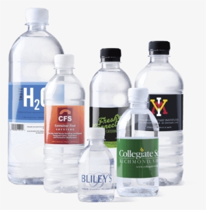 Custom Label Bottled Water - Branded Water Bottle Label Design