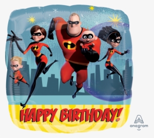 Incredibles 2 Birthday Background