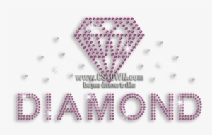 Purple Diamond Bridal Iron On Rhinestone Transfer - Iron On Rhinestone Transfer