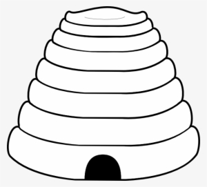 Small - Beehive Oven Black And White Clipart