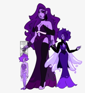 Purple Diamond And Her Lazurite And Pearl - Purple Diamond Steven Universe Oc