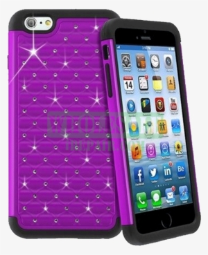 Iphone 6 Purple Diamond Tough Protector Case