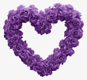 Purple Rose Clipart Purple Diamond - Purple Love Heart Emoji