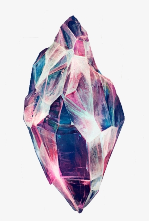 Cool Pink Purple Diamond Transparent - Crystal Drawing