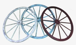 30 Inch Colored Wagon Wheel Wall Art