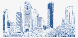 Houston Skyline Sketch